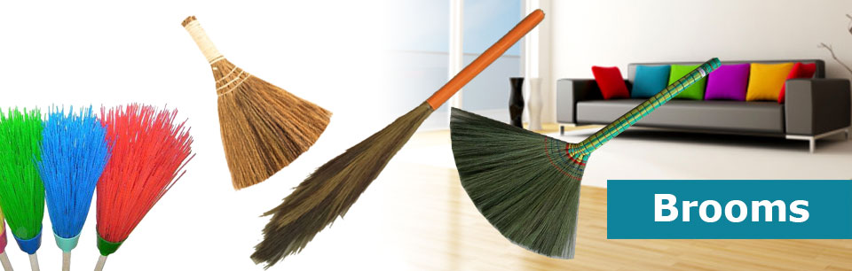 Different kind of Grass Brooms
